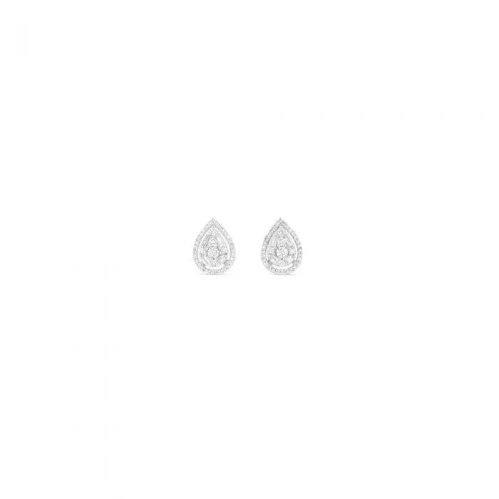 0.50ct Diamond Pear Shape Studs in 9ct White Gold