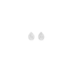 0.50ct Diamond Pear Shape Studs in 9ct White Gold