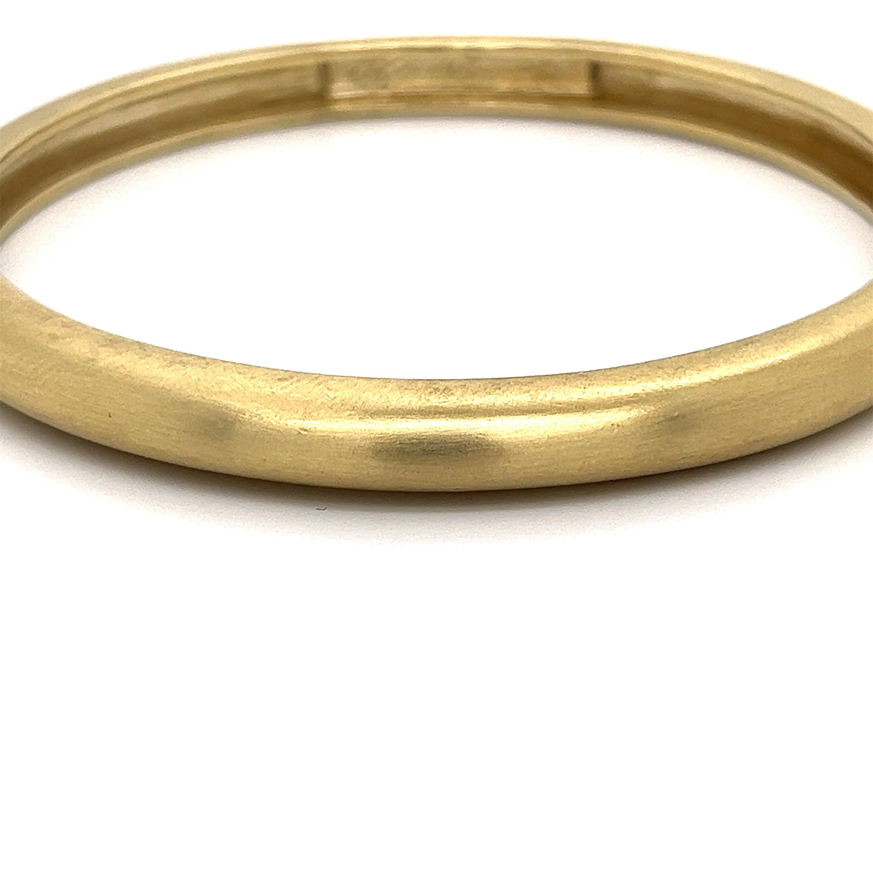 14K Yellow Gold MIGNON FAGET signed Bangle Bracelet