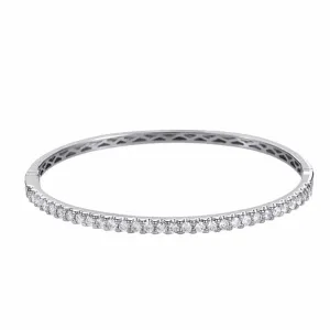 4.00ct. Natural Diamond Bracelet Set In 18K White Gold