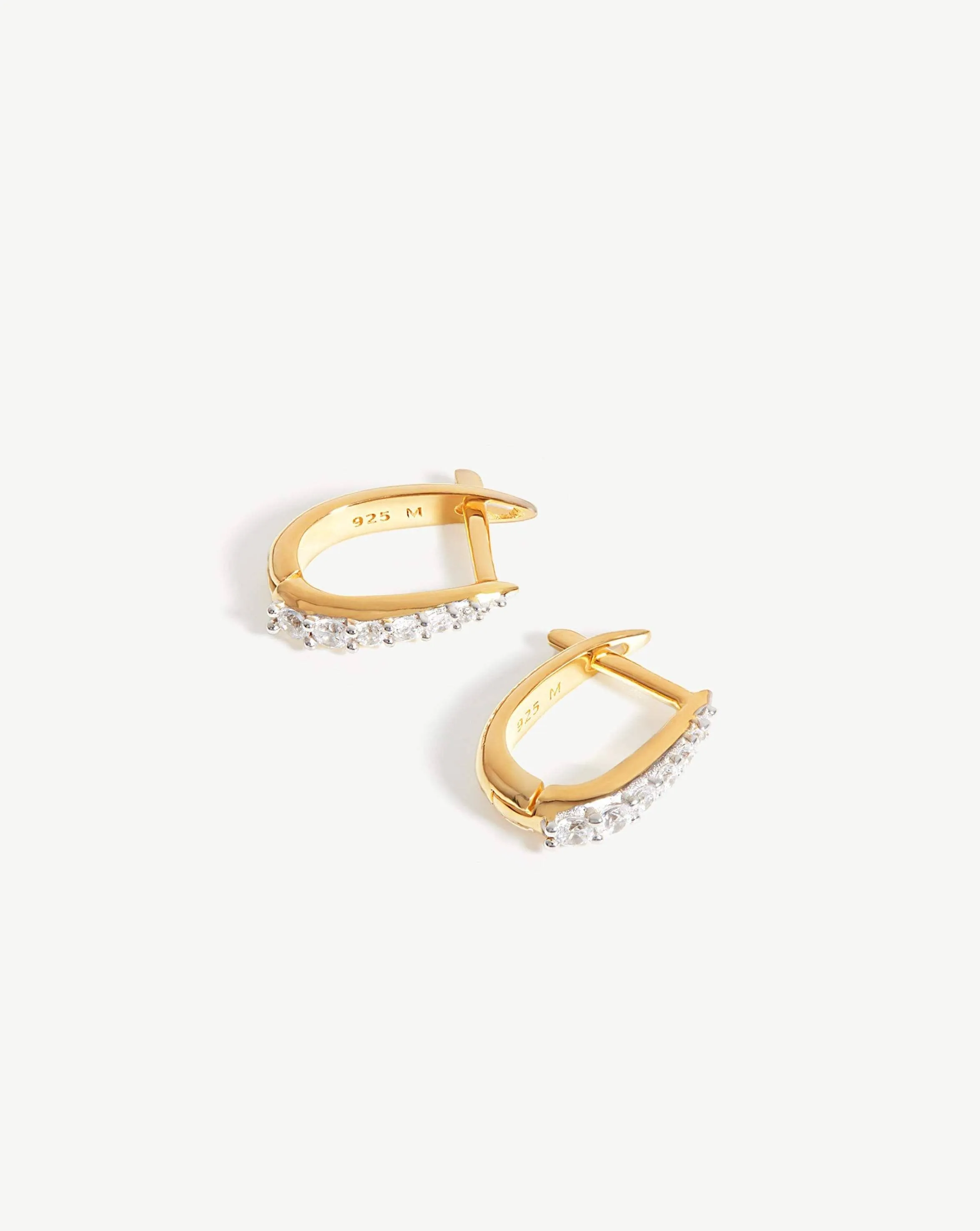 Claw Huggies | 18k Gold Vermeil/Pav