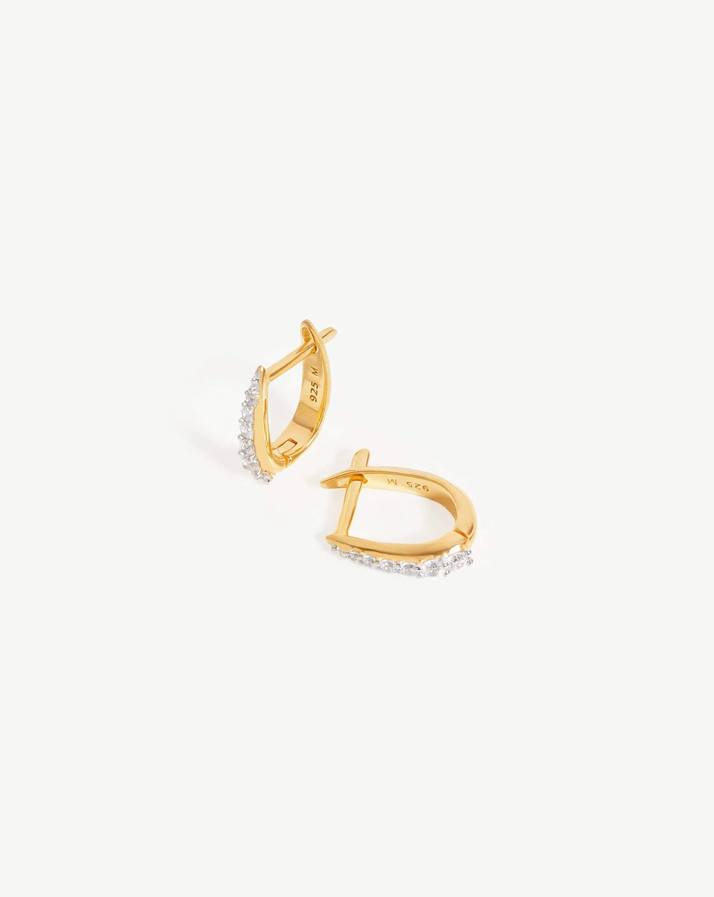 Claw Huggies | 18k Gold Vermeil/Pav