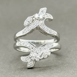 Estate 14K W Gold 0.36cttw G-H/VS2 Diamond Insert Ring