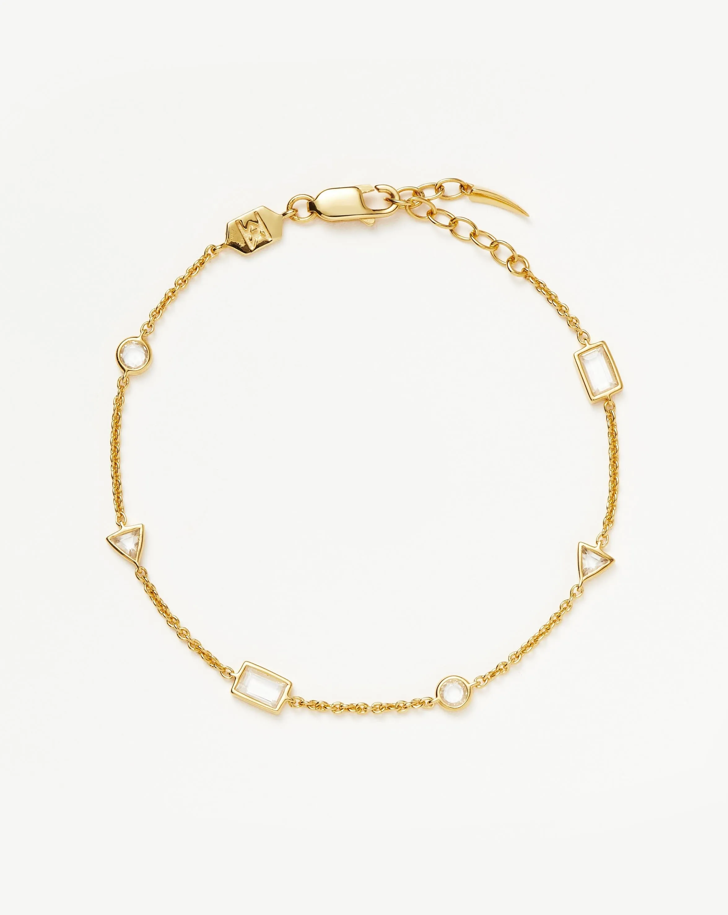 Floating Stone Charm Bracelet | 18k Gold Vermeil
