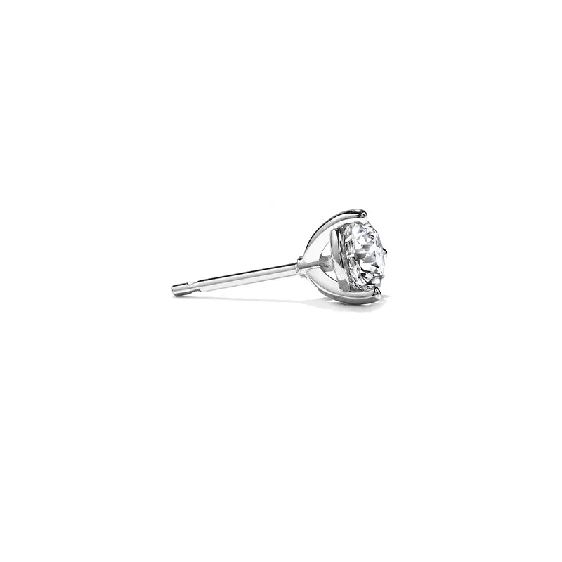 HEARTS ON FIRE 18CT WHITE GOLD THREE PRONG 1.41CT DIAMOND STUD EARRINGS