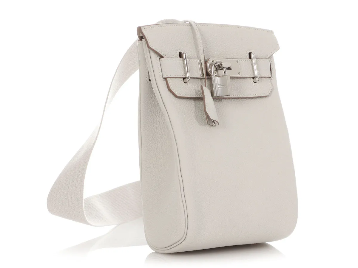 Herms Gris Perle Togo Hac a Dos PM