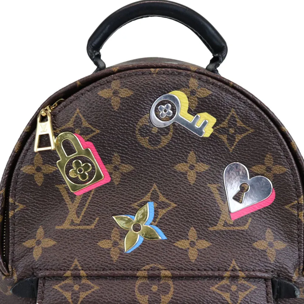 Louis Vuitton Palm Springs Backpack Mini in Love Lock  Monogram, Gold-tone Hardware - LV