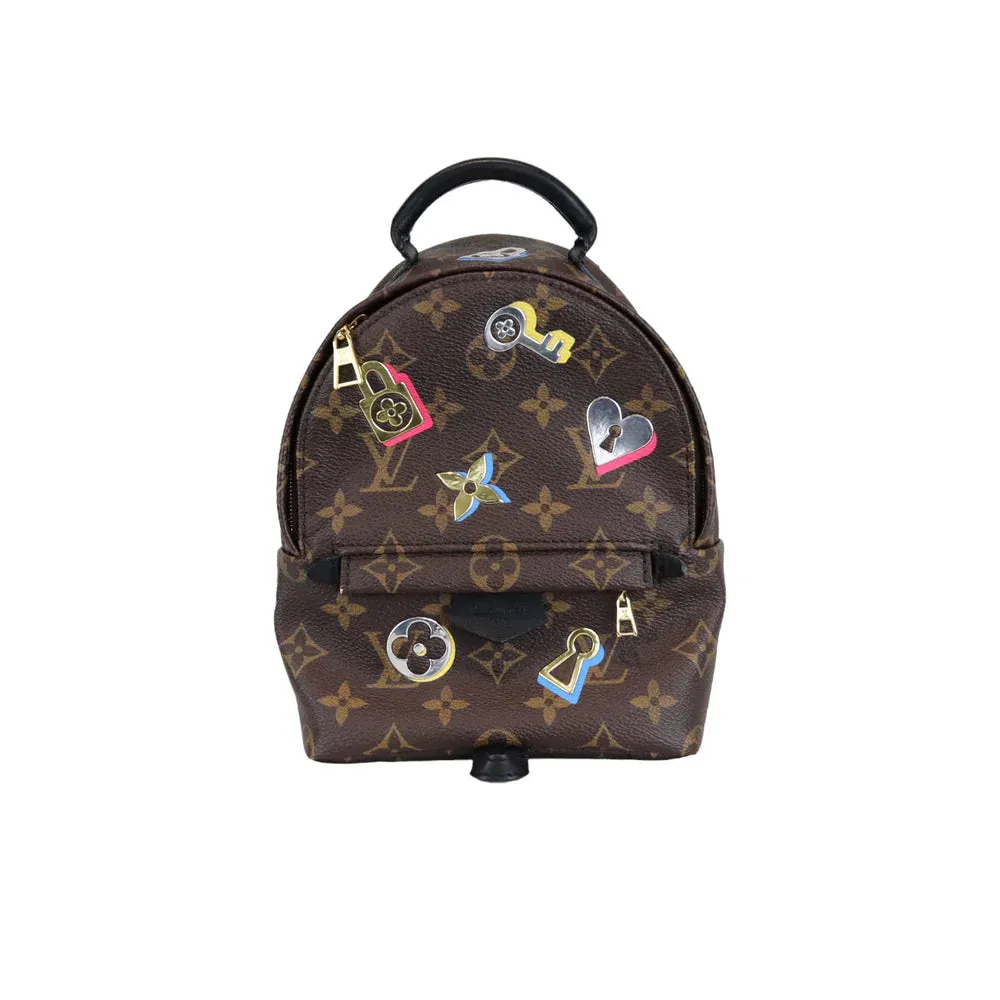 Louis Vuitton Palm Springs Backpack Mini in Love Lock  Monogram, Gold-tone Hardware - LV