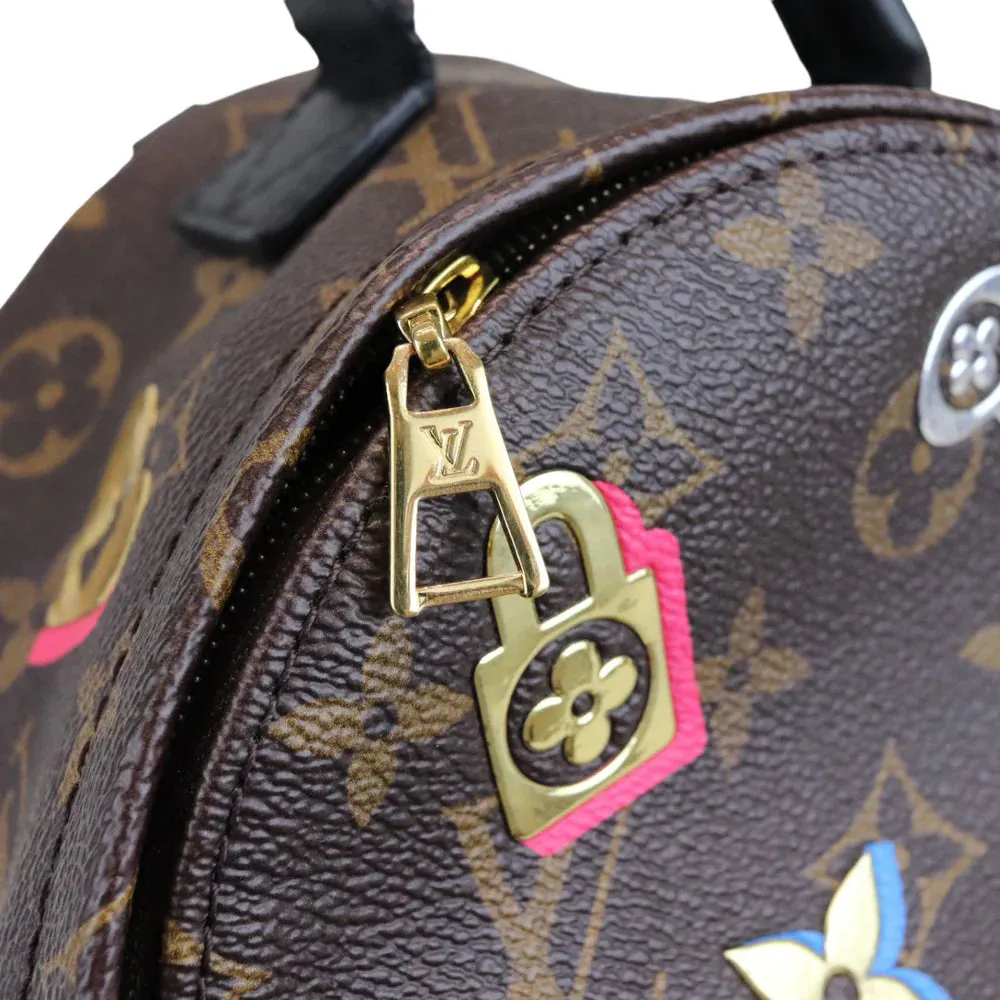 Louis Vuitton Palm Springs Backpack Mini in Love Lock  Monogram, Gold-tone Hardware - LV
