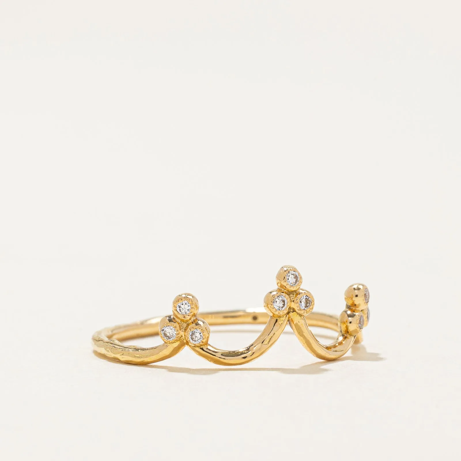 'Nora Kogan' Diamond Tiara Ring | 0.04ctw | SZ 6.75