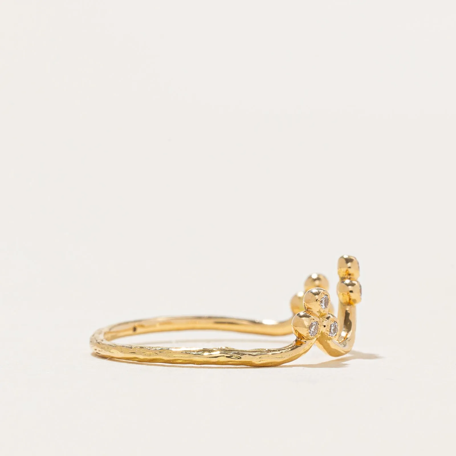 'Nora Kogan' Diamond Tiara Ring | 0.04ctw | SZ 6.75