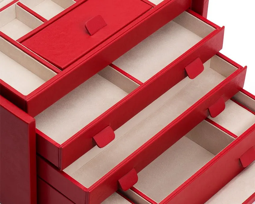 Palermo Large Jewelry Box (Red)