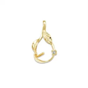 Pick A Pearl Maile Pendant in Gold with Diamond