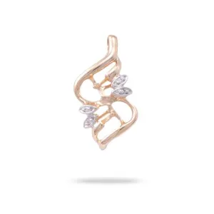Pick A Pearl Maile Pendant in Gold with Diamonds