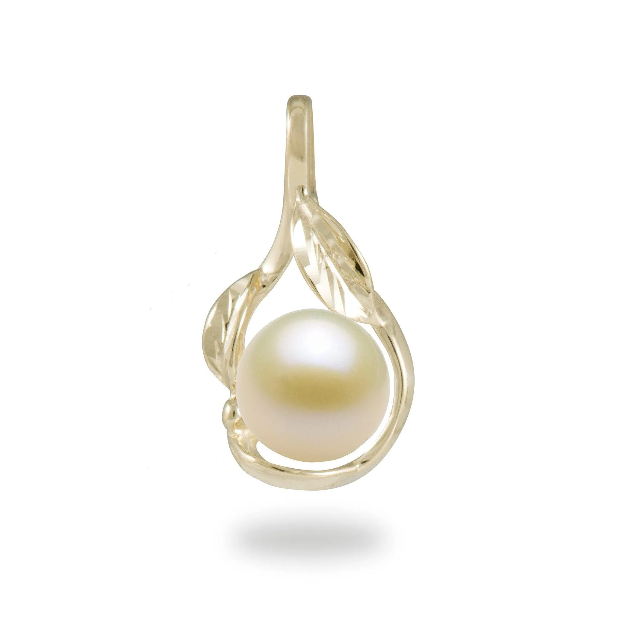 Pick A Pearl Maile Pendant in Gold