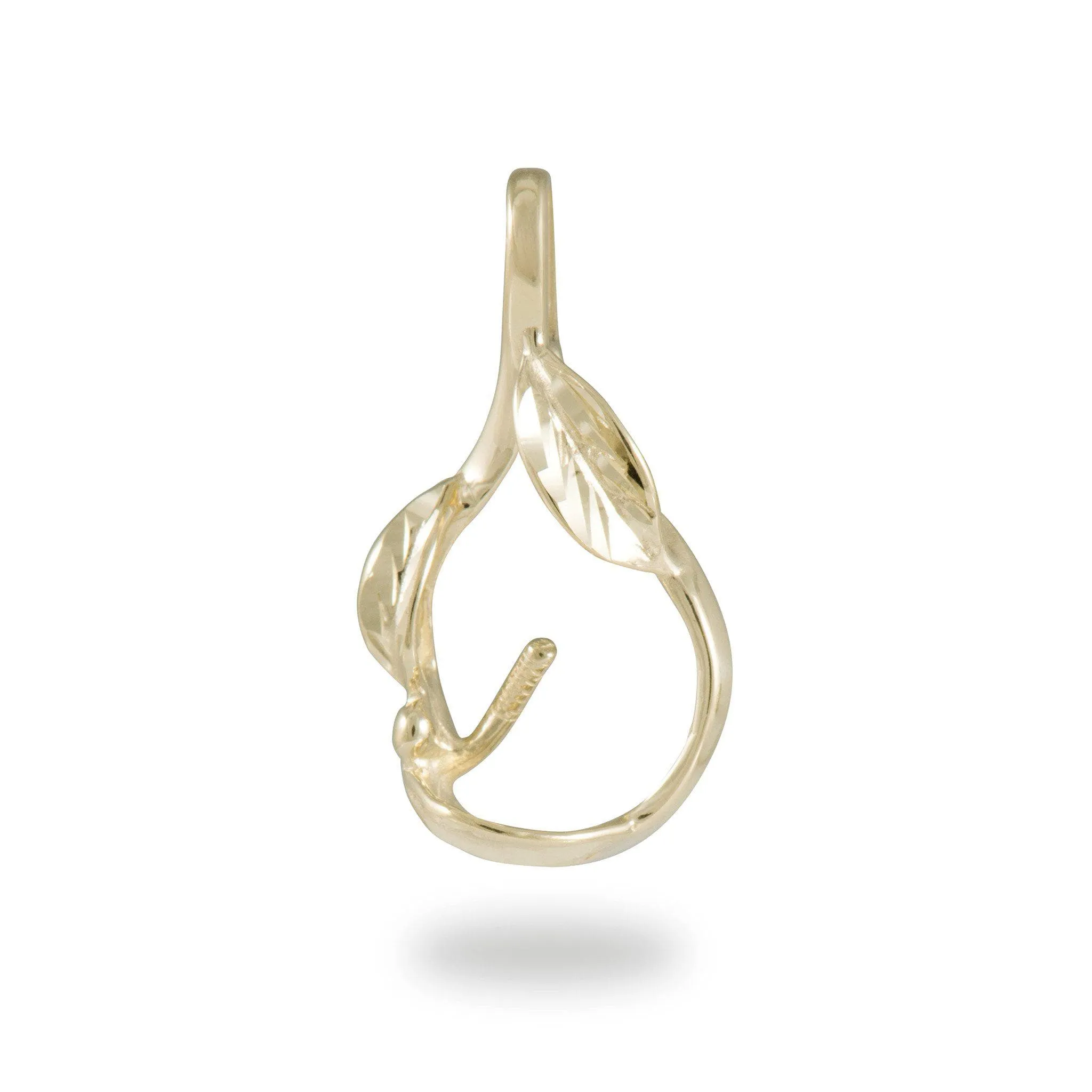 Pick A Pearl Maile Pendant in Gold