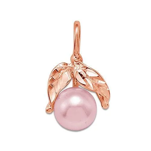 Pick A Pearl Maile Pendant in Rose Gold
