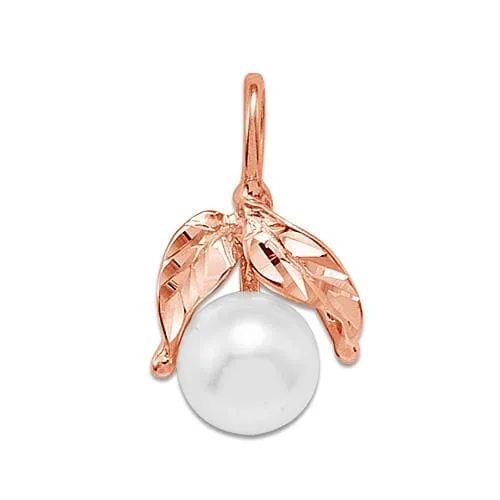 Pick A Pearl Maile Pendant in Rose Gold