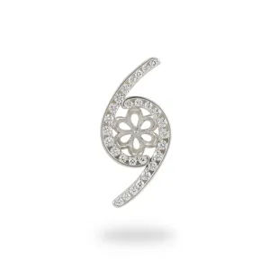 Pick A Pearl Pendant in Sterling Silver with Cubic Zirconia