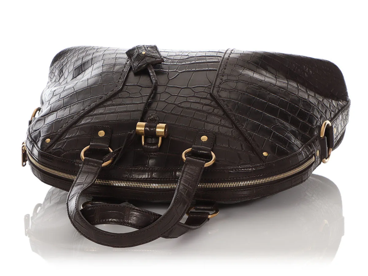 Saint Laurent Brown Alligator Muse